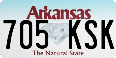 AR license plate 705KSK