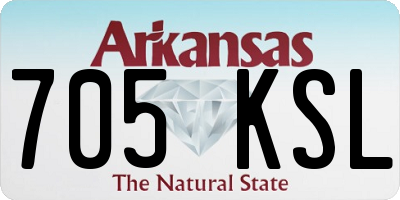 AR license plate 705KSL