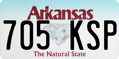 AR license plate 705KSP