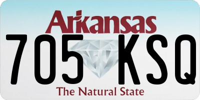 AR license plate 705KSQ