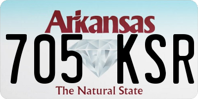 AR license plate 705KSR