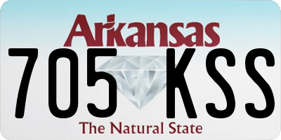 AR license plate 705KSS