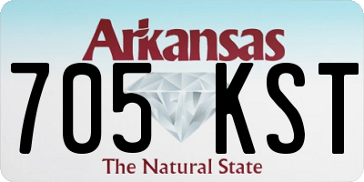 AR license plate 705KST