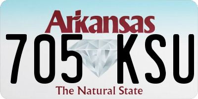 AR license plate 705KSU