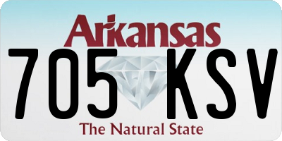 AR license plate 705KSV