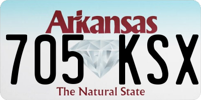 AR license plate 705KSX