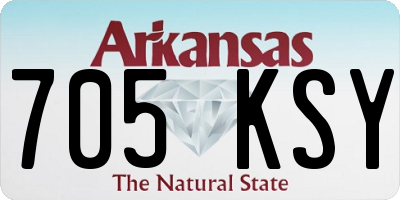 AR license plate 705KSY