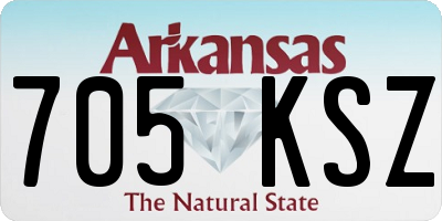 AR license plate 705KSZ