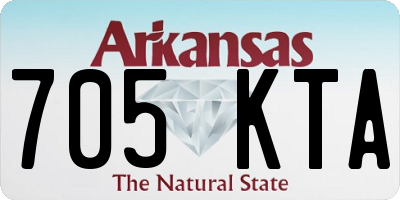 AR license plate 705KTA