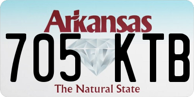 AR license plate 705KTB