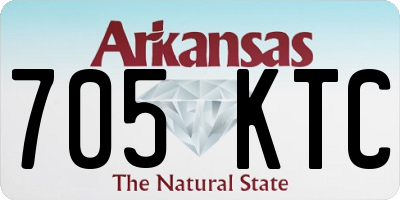AR license plate 705KTC
