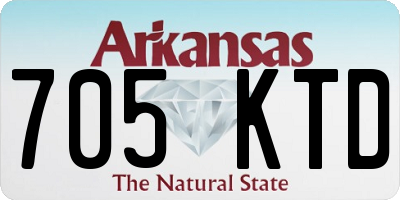 AR license plate 705KTD