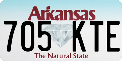 AR license plate 705KTE