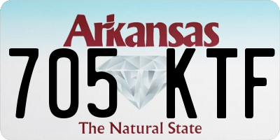 AR license plate 705KTF