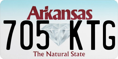 AR license plate 705KTG