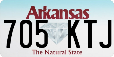 AR license plate 705KTJ