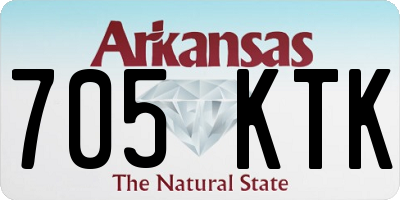AR license plate 705KTK