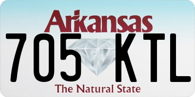 AR license plate 705KTL