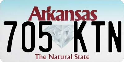 AR license plate 705KTN