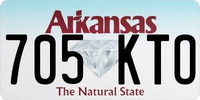 AR license plate 705KTO
