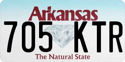 AR license plate 705KTR