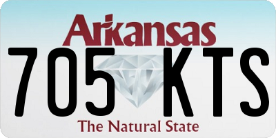 AR license plate 705KTS