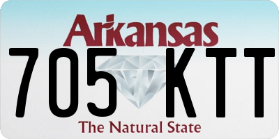 AR license plate 705KTT