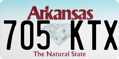 AR license plate 705KTX