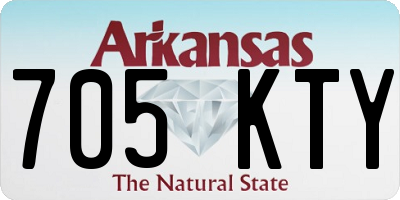 AR license plate 705KTY
