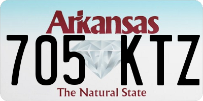AR license plate 705KTZ