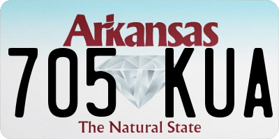 AR license plate 705KUA