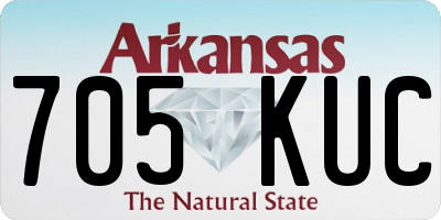 AR license plate 705KUC