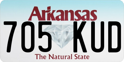 AR license plate 705KUD
