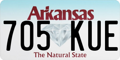 AR license plate 705KUE