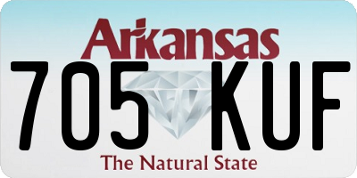 AR license plate 705KUF