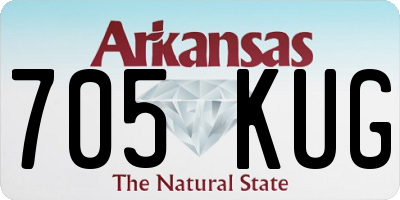 AR license plate 705KUG