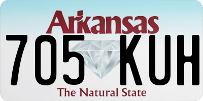 AR license plate 705KUH