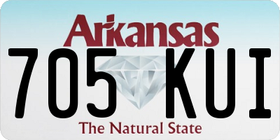 AR license plate 705KUI
