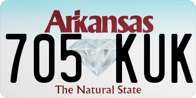AR license plate 705KUK