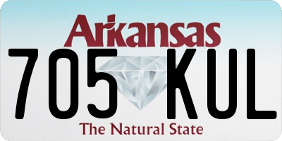 AR license plate 705KUL