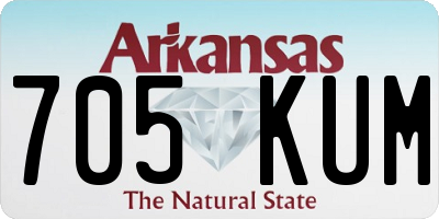 AR license plate 705KUM
