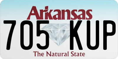 AR license plate 705KUP