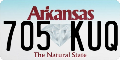 AR license plate 705KUQ