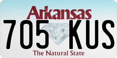 AR license plate 705KUS