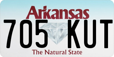 AR license plate 705KUT