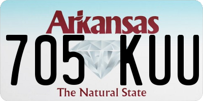 AR license plate 705KUU