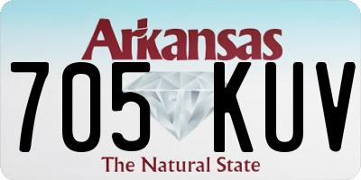 AR license plate 705KUV