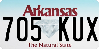 AR license plate 705KUX