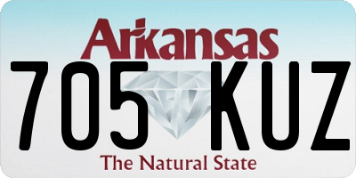 AR license plate 705KUZ