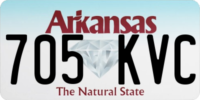 AR license plate 705KVC